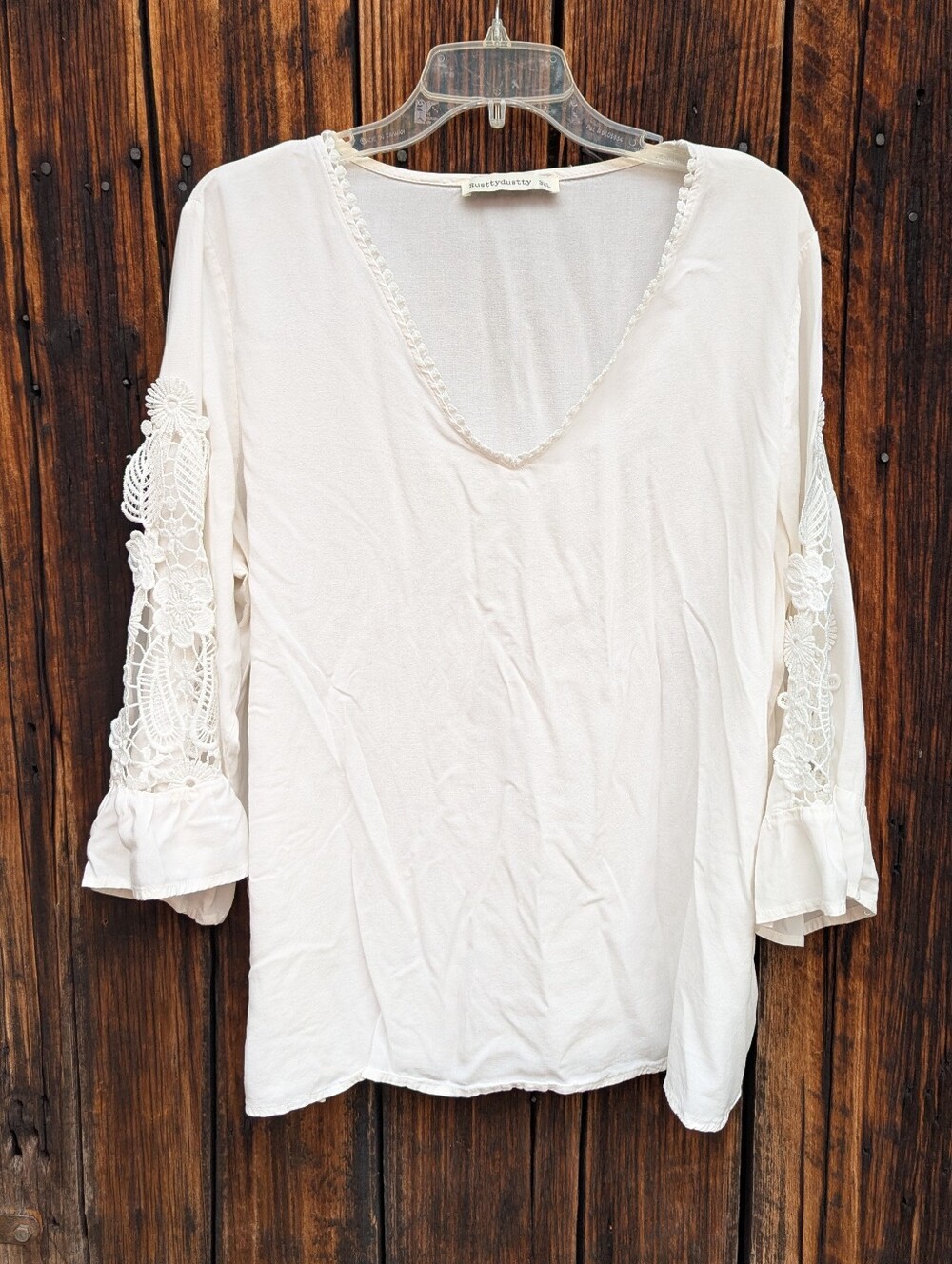 Rusttydustty Blouse Women's Size 3XL